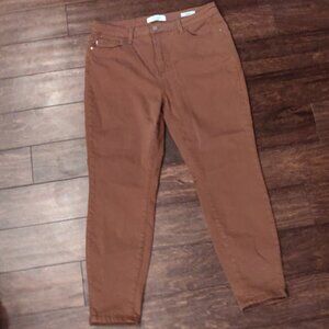 Judy Blue Slim Fit High Rise Brown Jeans SIZE 15/32